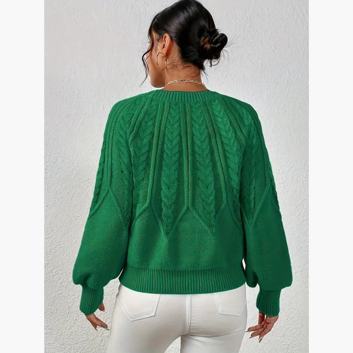Drune | Klassischer Kabelstrickpullover für Damen