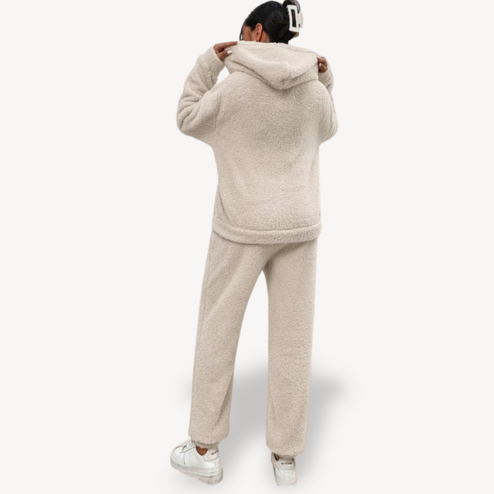 Drune | Damen Fleece-Loungewear-Set Trainingsanzug