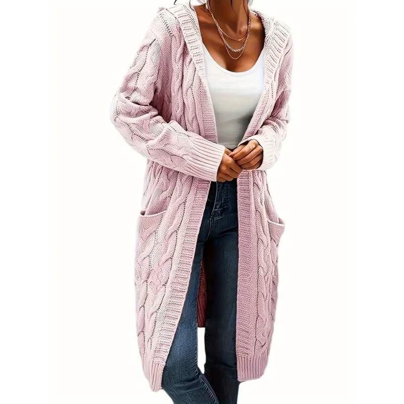 Drune | Cardigan Lang - Strickjacke Mit Taschen