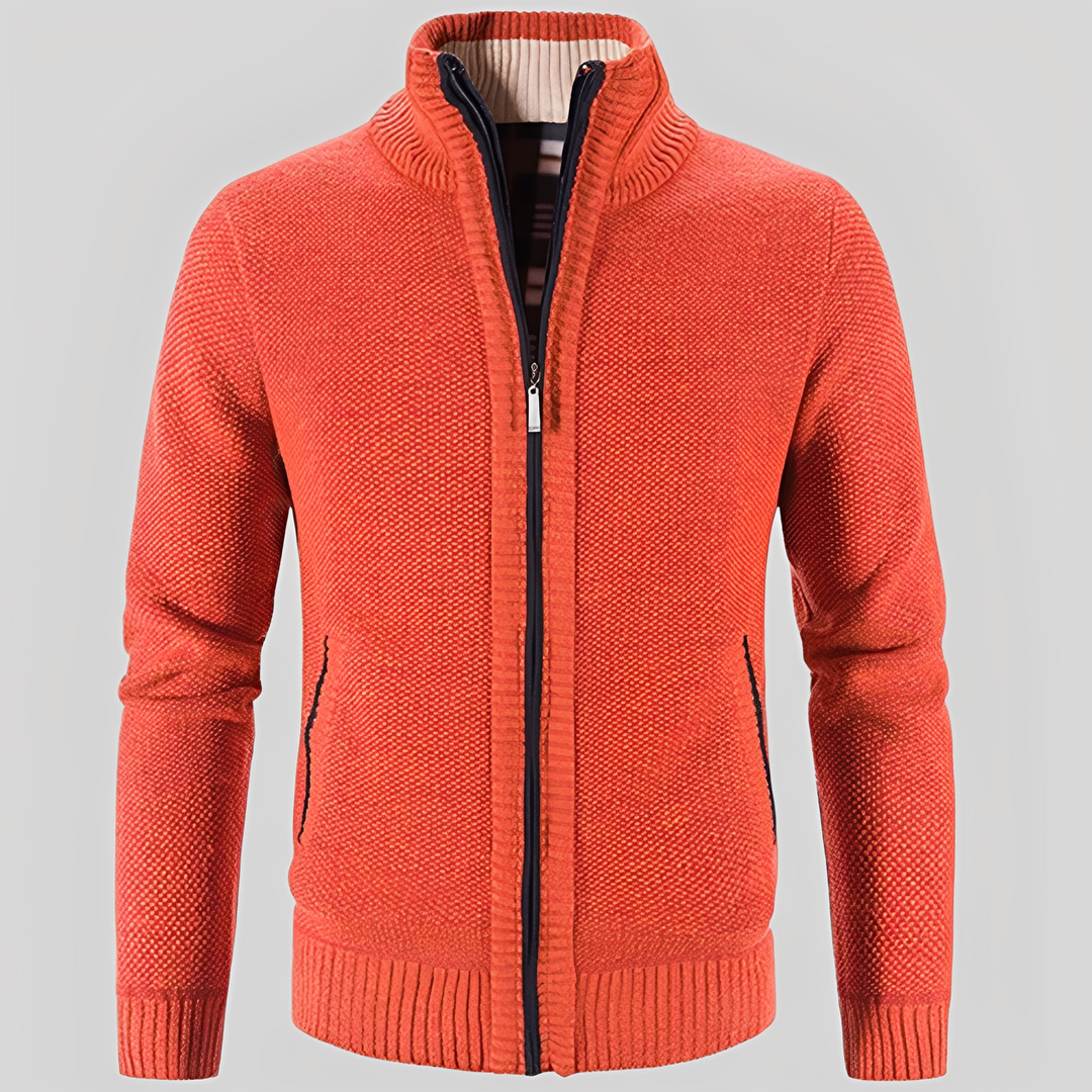 Drune | Einfacher Cardigan mit Reißverschluss für Herren
