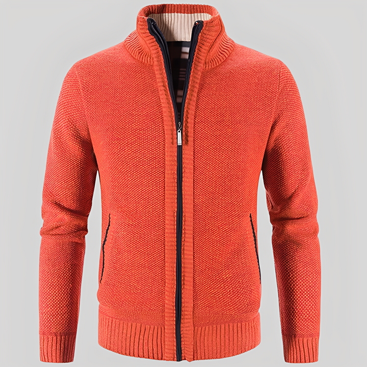 Drune | Einfacher Cardigan mit Reißverschluss für Herren