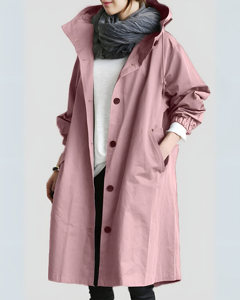Drune | Trenchcoat mit Kapuze
