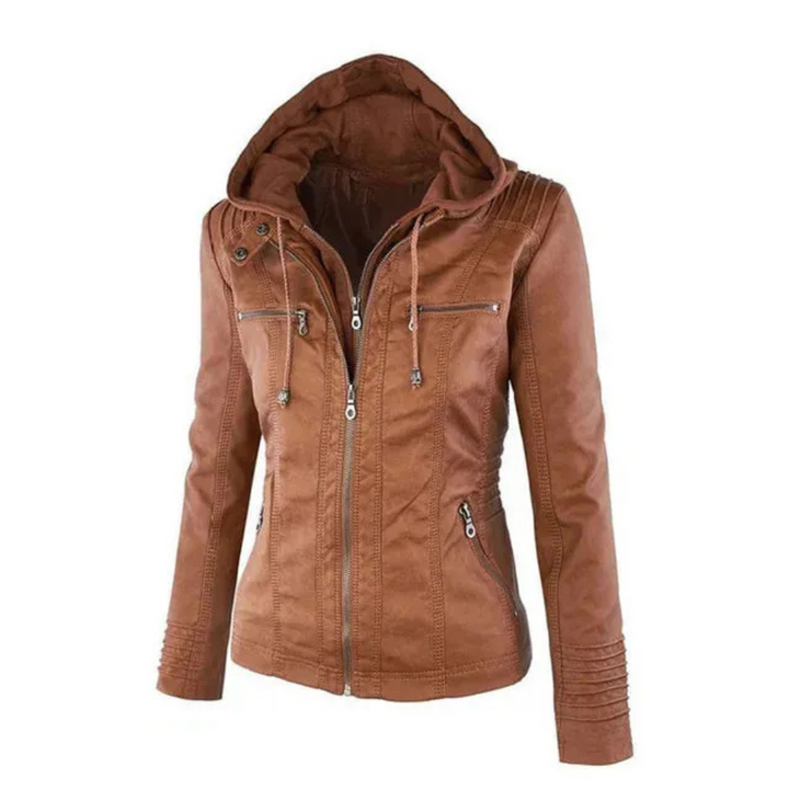 Drune | Kurzarm Frauen Jacke mit Reißverschluss
