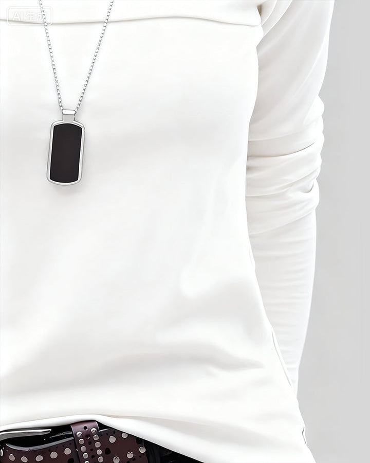 Drune | Slim Fit Plissiert Langärmlig