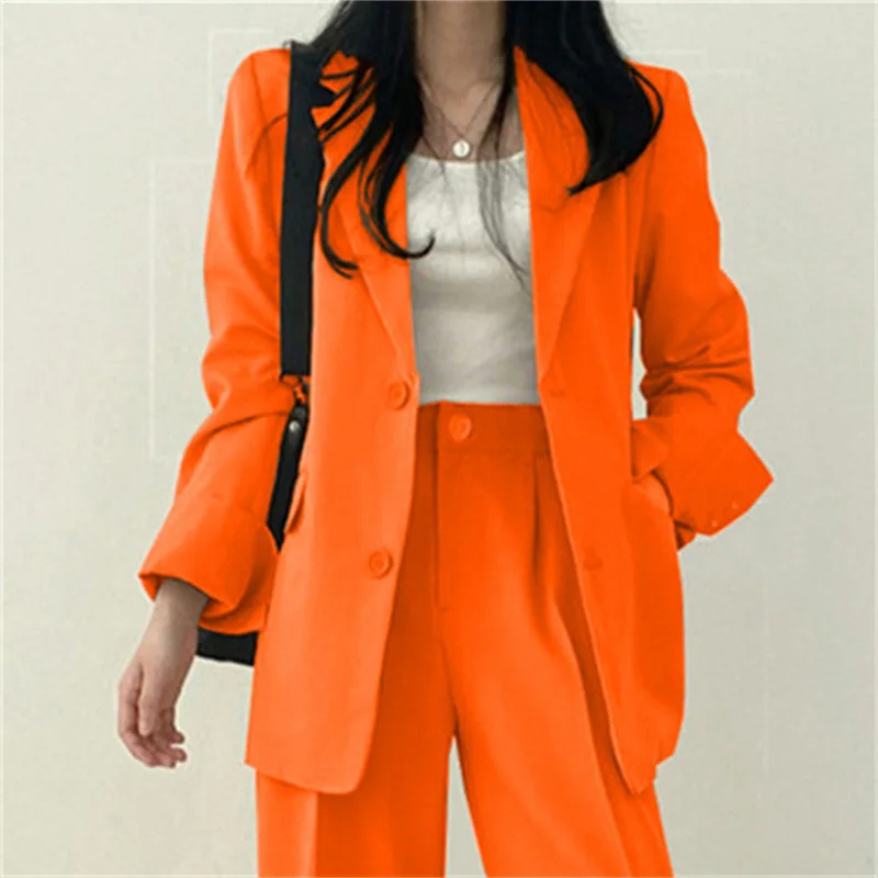 Drune | Langer Damenblazer mit Breitem Revers und Relaxter Passform