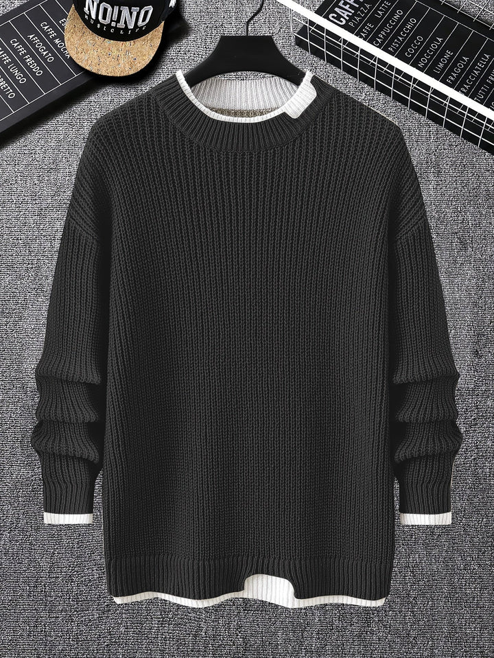 Drune | Überdimensionierter Strickpullover Acryl Lässig und Warm