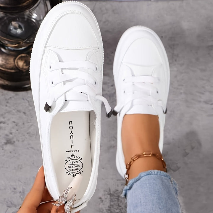 Damen Schnürung Orthopädische Flache Schuhe Drune
