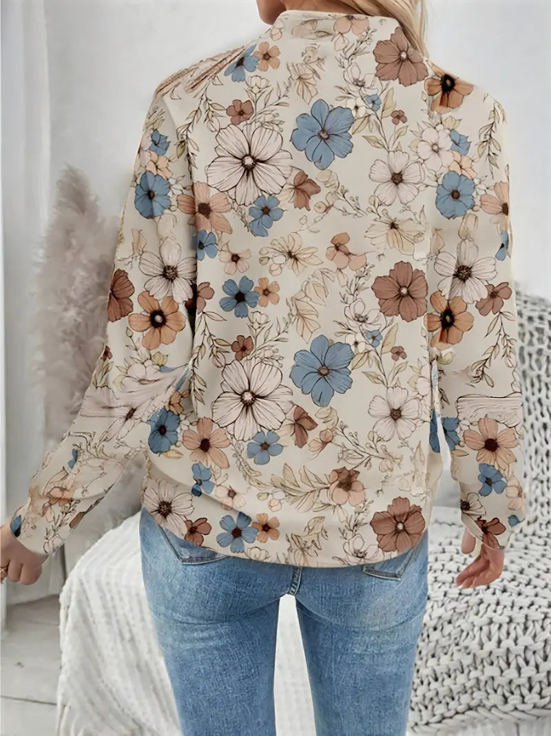 Drune | Blumen-Print-Jacke Trendiger Frühlingsdruck Leichtigkeit & Weiblichkeit