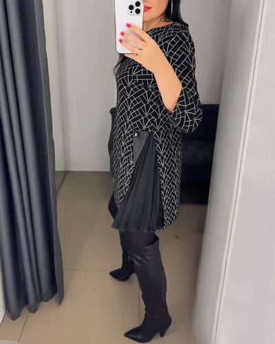 Drune | Bequemes Kleid mit Rundhalsausschnitt