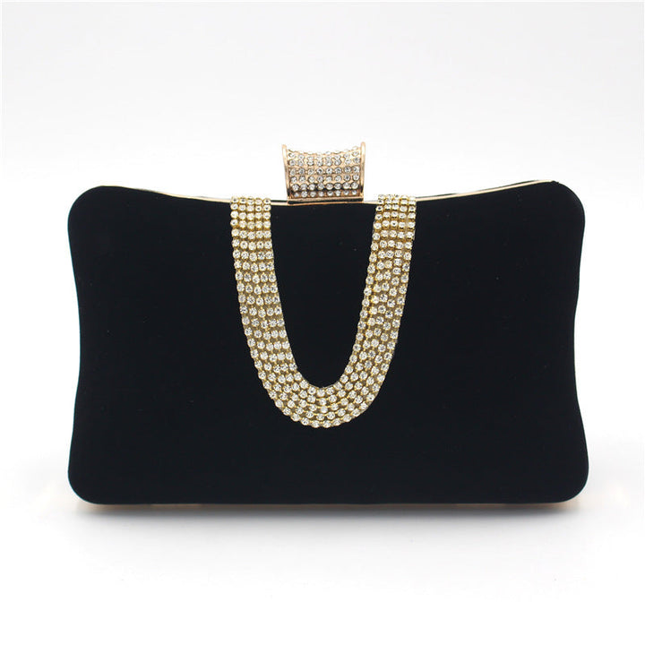 Drune-förmige Diamant-Wildleder-Tasche