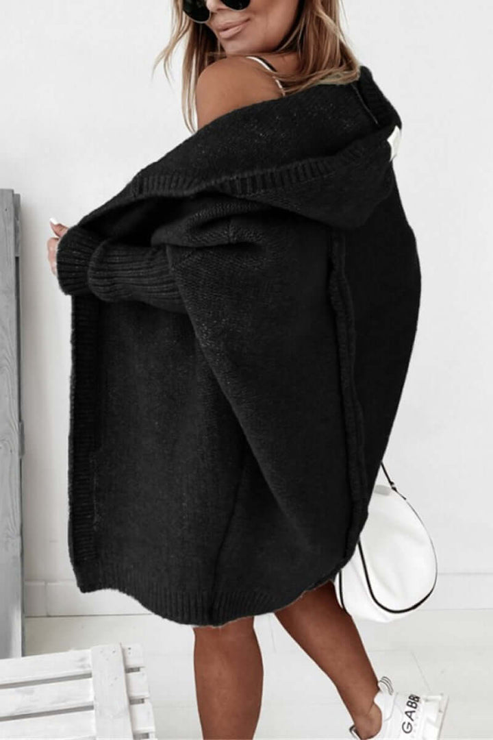 Drune | Damen Strickkapuzenmantel