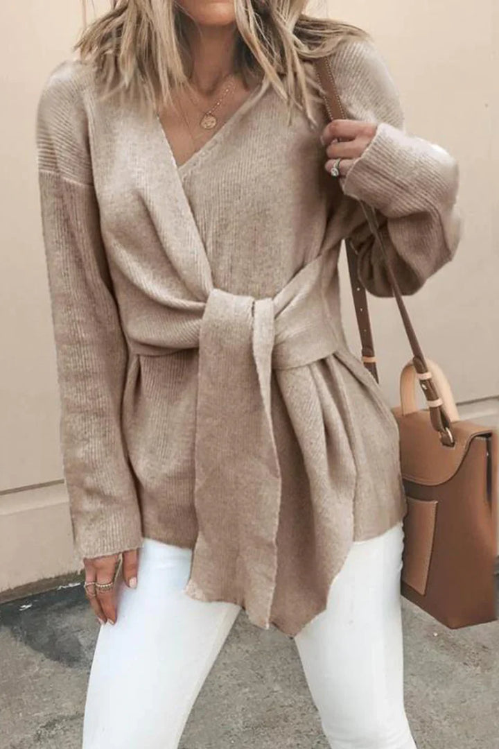 Drune | Lässige, solide Patchwork-Strickjacke