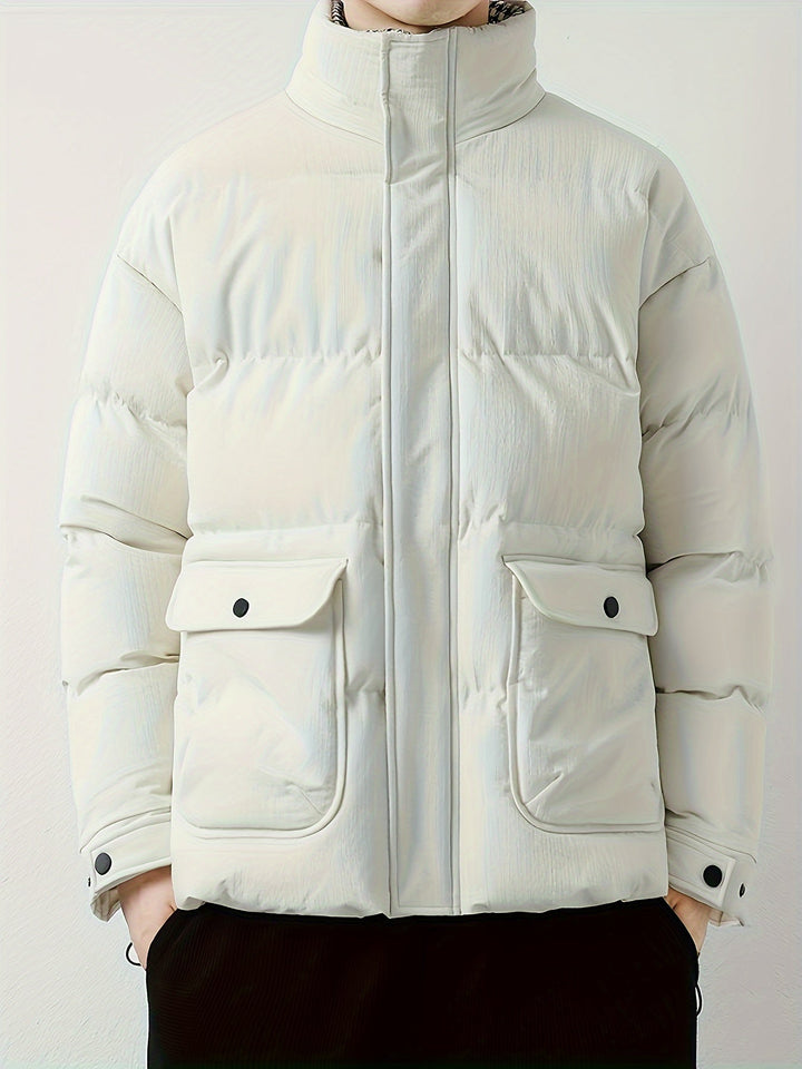 Drune | eleganter Baumwollwinterpullover mit Stehkragen für Herren - Perfekt für Outdoor-Aktivitäten