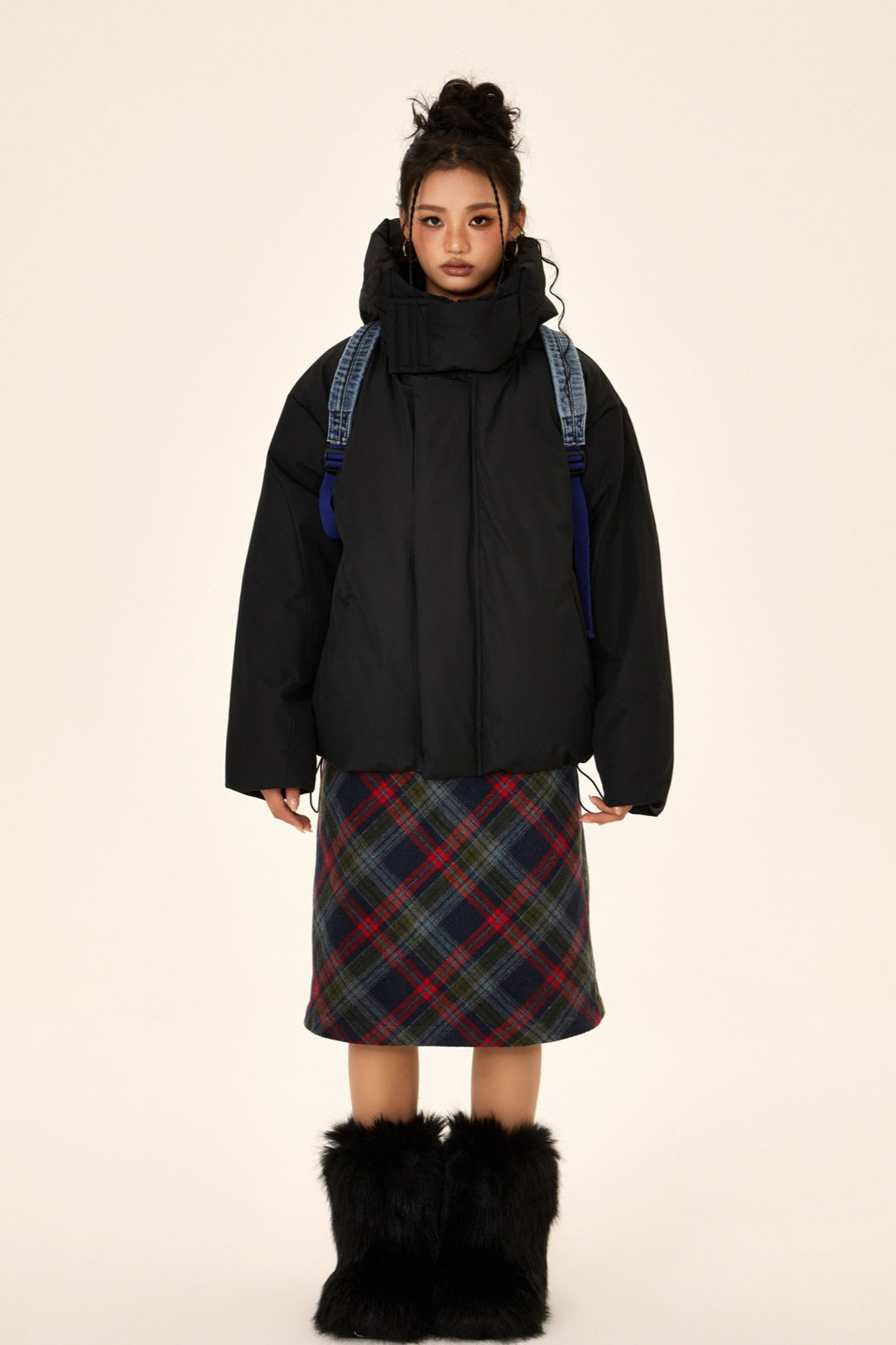 Drune | Stehkragen-Pufferjacke