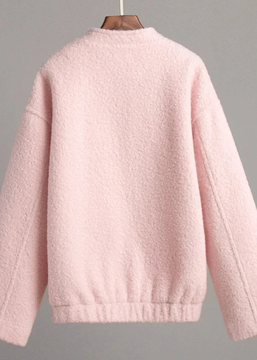 Drune | Rosa Drop Shoulder Stehkragenjacke