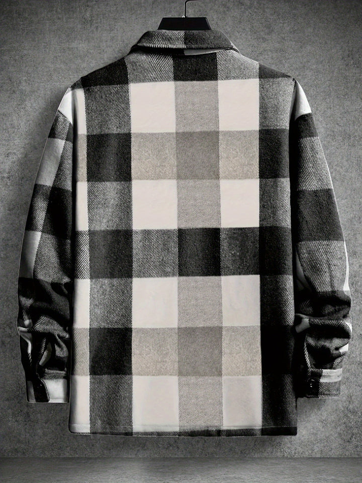 Drune | Karierter Hemdjacke Baumwolle Lässig und Trendy