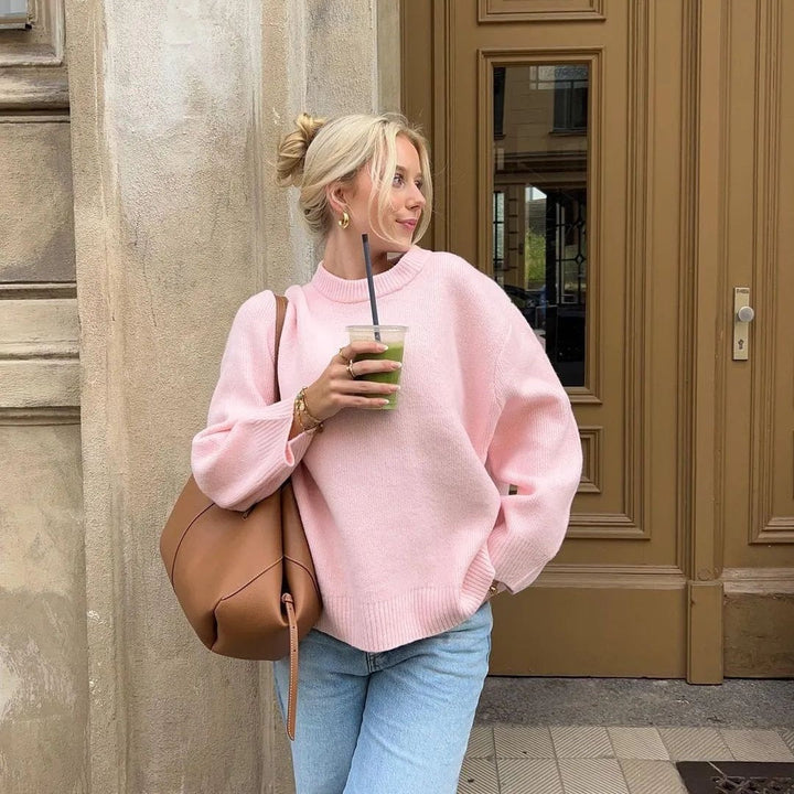 Drune | Oversized Rundhals-Pullover für Damen