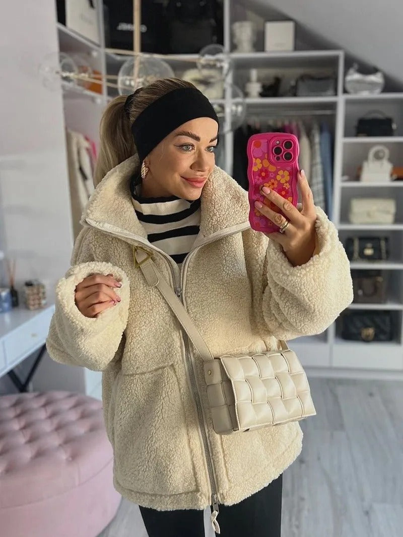 Drune | Stilvolle Damen Teddyjacke