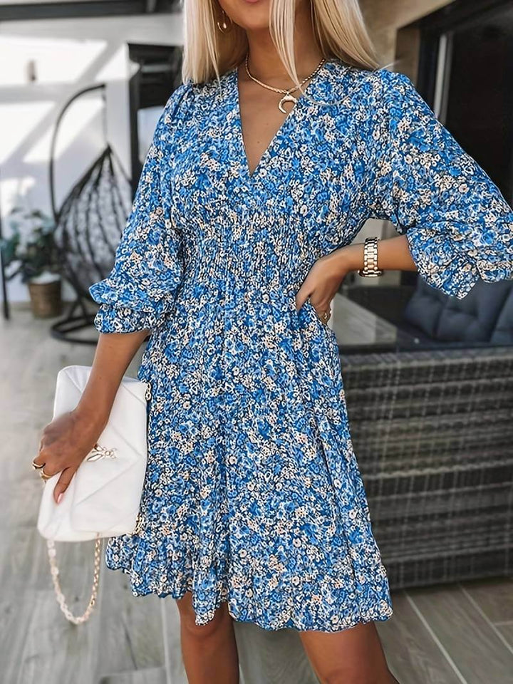 Drune | Boho Puff Ärmel Kleid