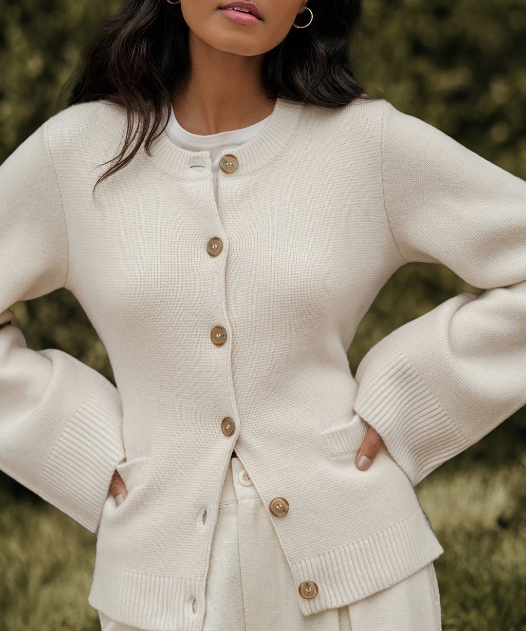 Drune | Ultraweicher Knopf-Cardigan für Frauen