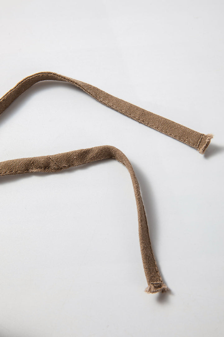 Drune | Palm Baumwoll Leinen Weitbein Hose Für Frauen