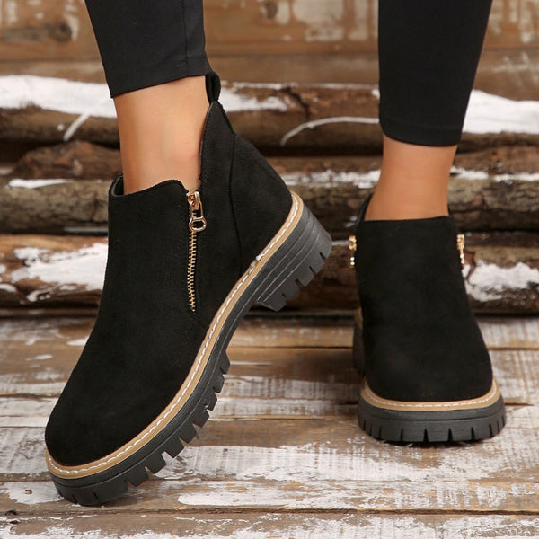 Drune | klassische Leder-Stiefeletten für Damen