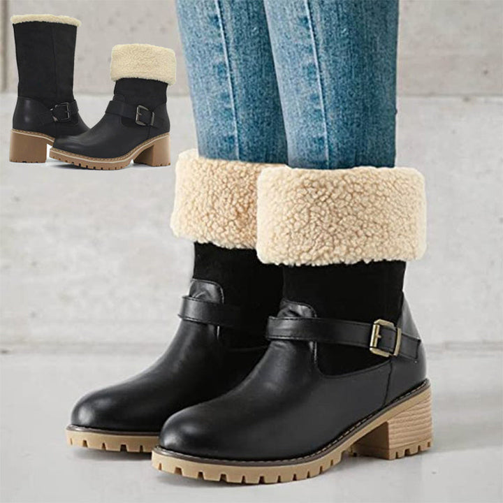 Drune | Schicke Herbst Knöchelstiefel mit Schnalle für Frauen