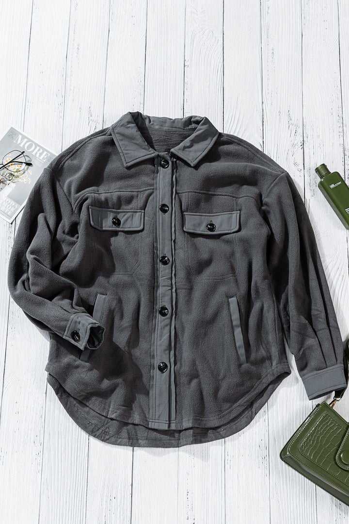 Drune | Casual Fleece Shirtjacke Weich und Warm Perfekt Für Den Alltag