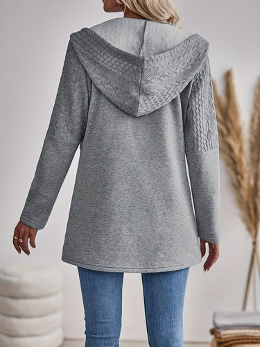 Drune | Texturierte Jacke mit Reißverschluss und Kapuze