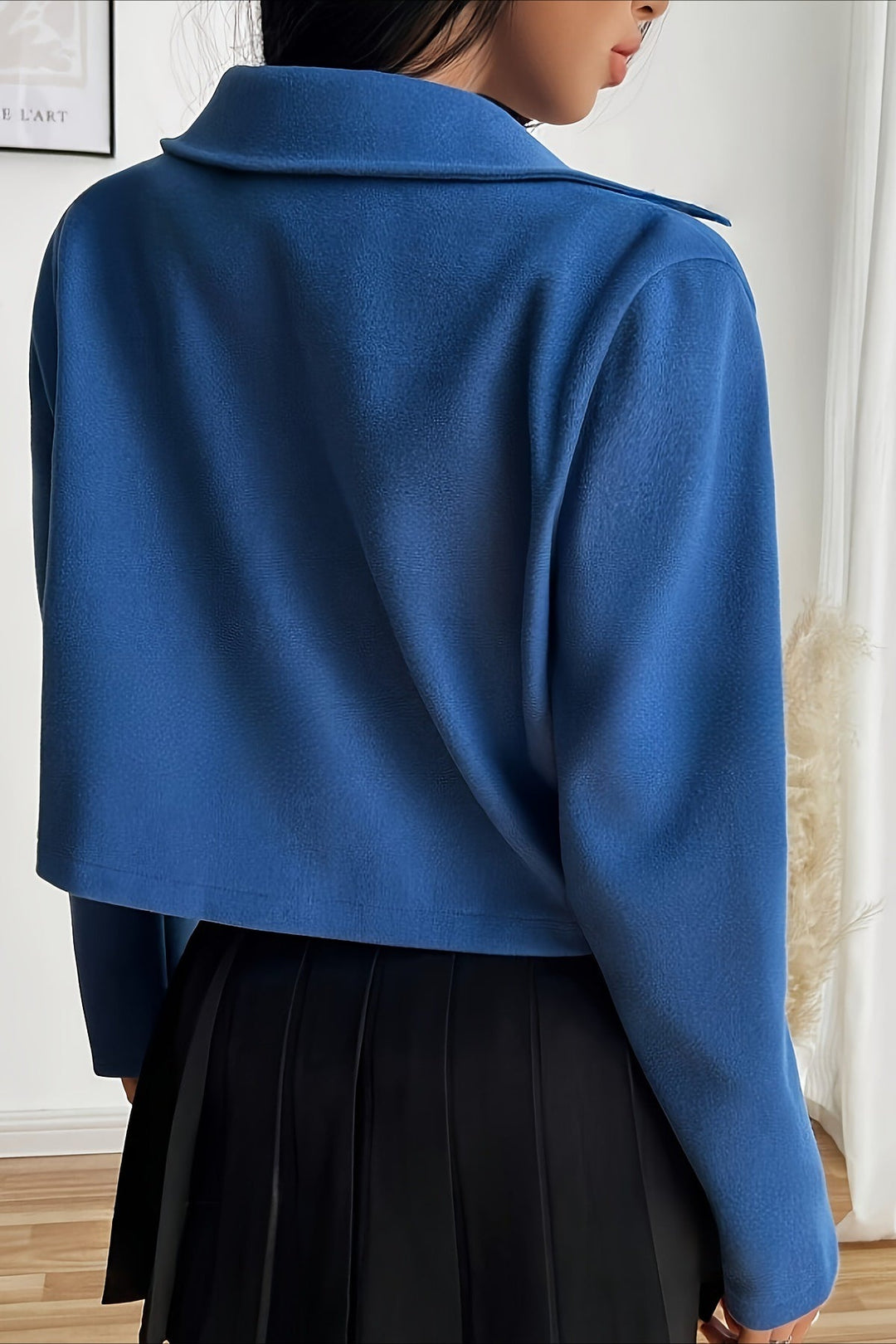 Drune | Farbe Vorgezogene Reißverschluss Ärmeljacke