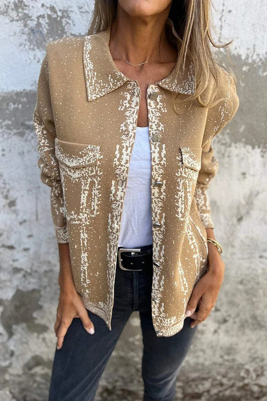 Drune | Revers Metall Schnalle Lässige Lockere Jacke