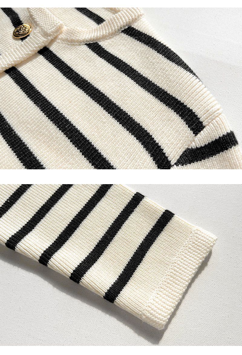 Drune | Cozy striped knit sweater for autumnal layered looks