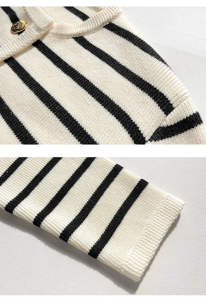 Drune | Cozy striped knit sweater for autumnal layered looks