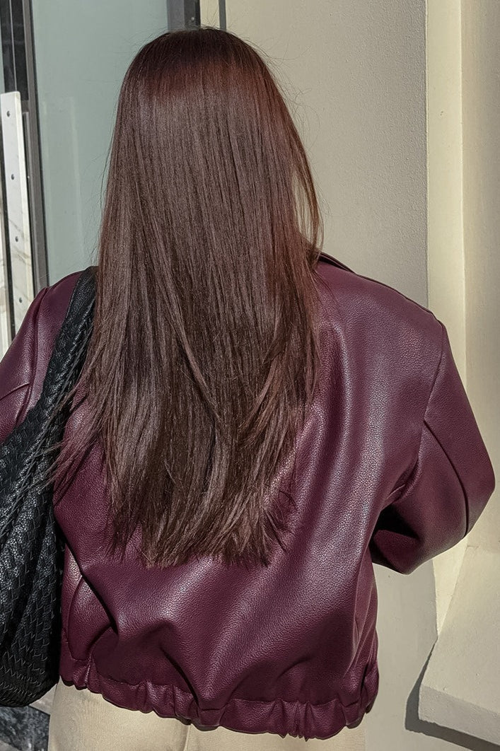 Drune | Matte Leder Bikerjacke