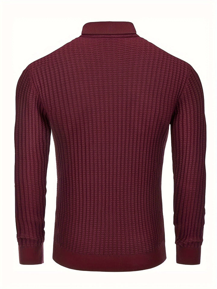 Drune | Rollkragenpullover Waffelstrick Polyester-mix