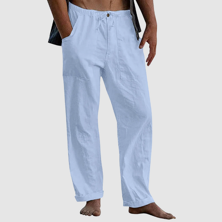 Drune | Lässige Leinenhose mit Kordelzug