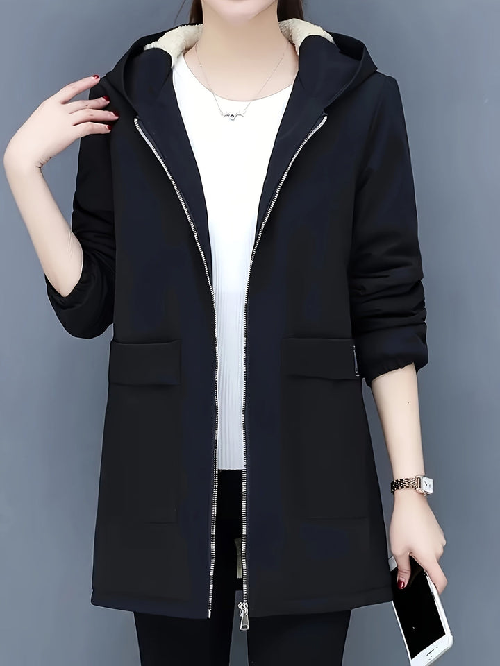 Drune | Kurze Fleece Winterjacke für Frauen - Perfekt für Wintertage