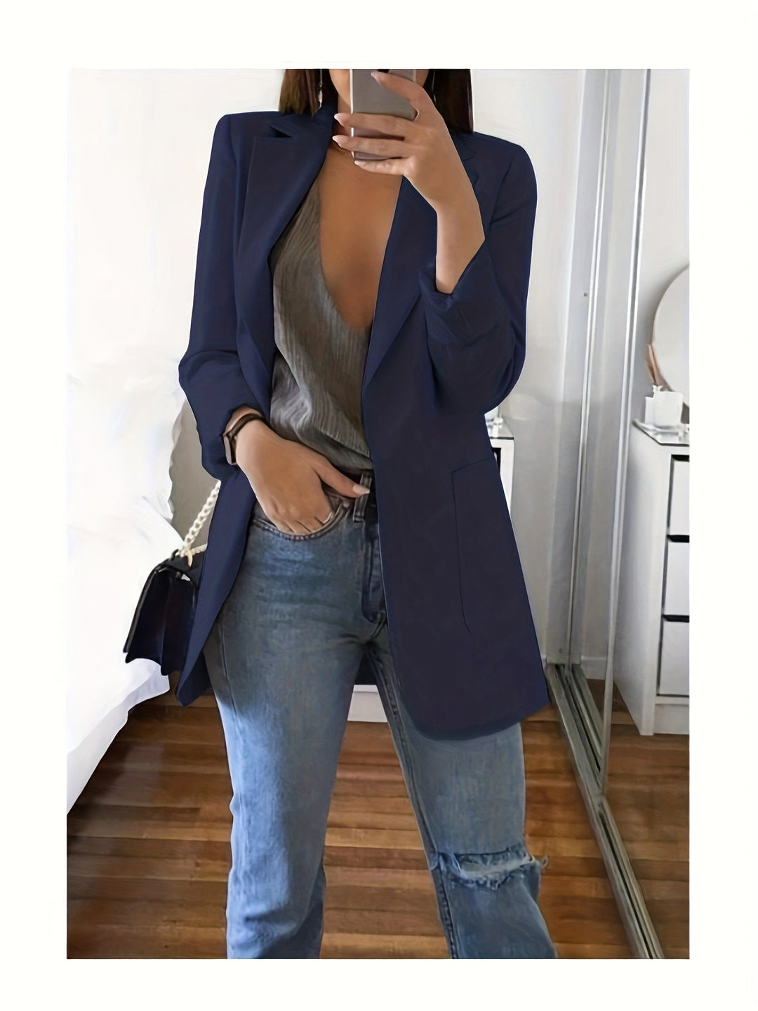 Drune | Lässiger Blazer in Übergröße