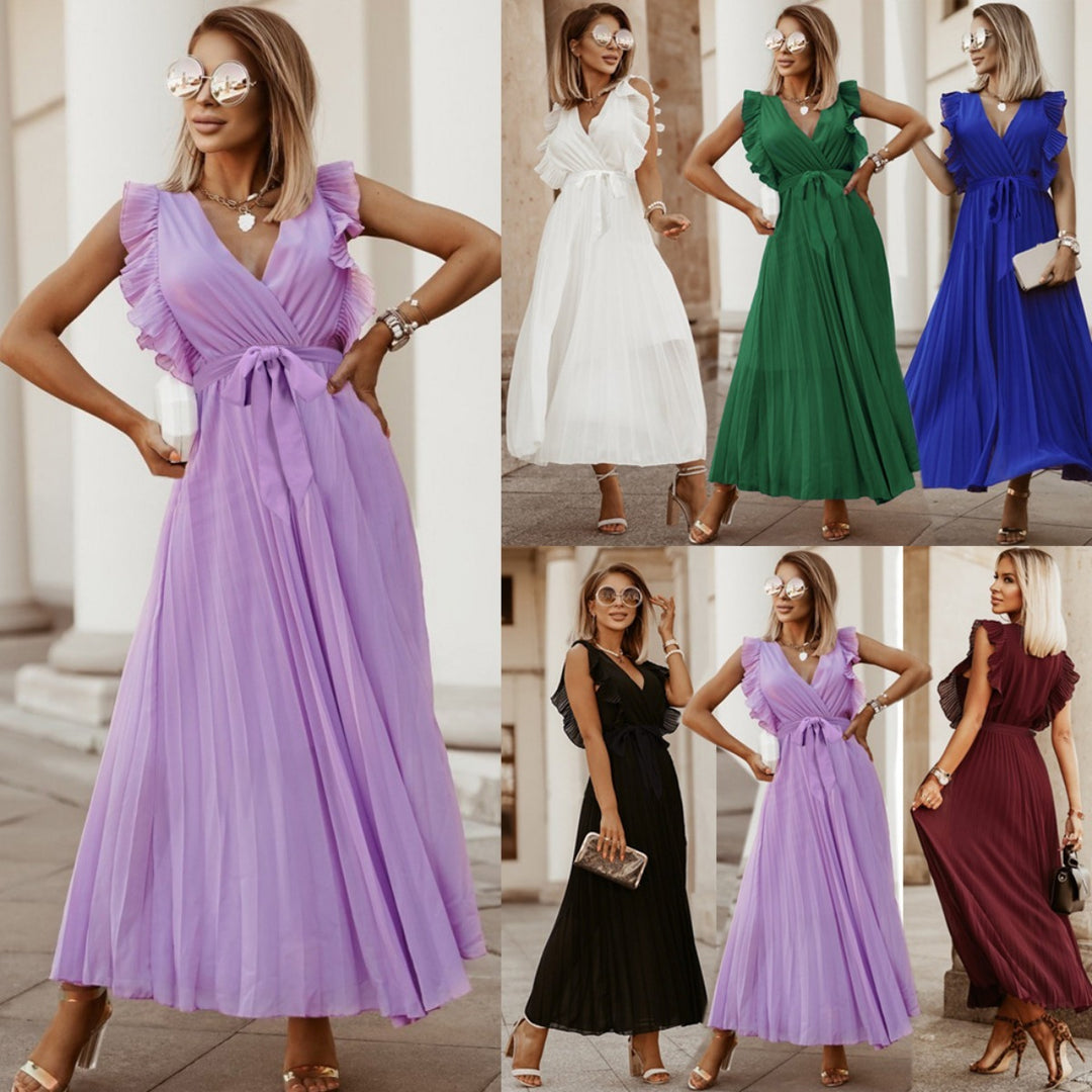 Drune | Plissee-Kleid aus Chiffon
