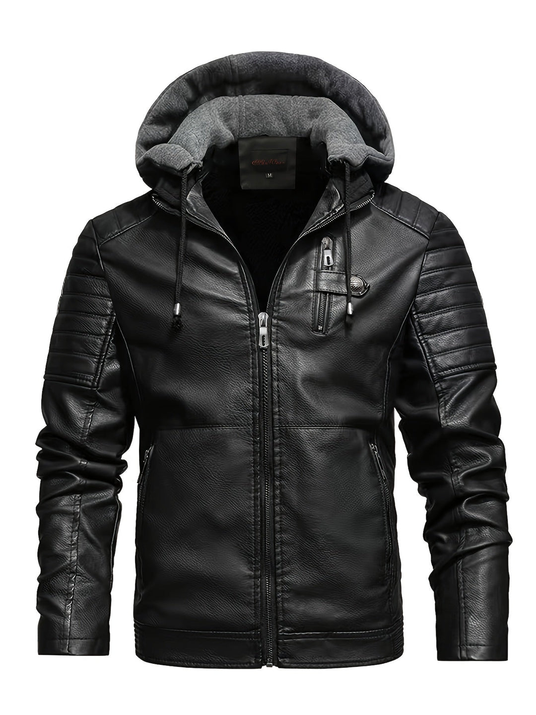 Drune | Modische Winddichte Lederjacke