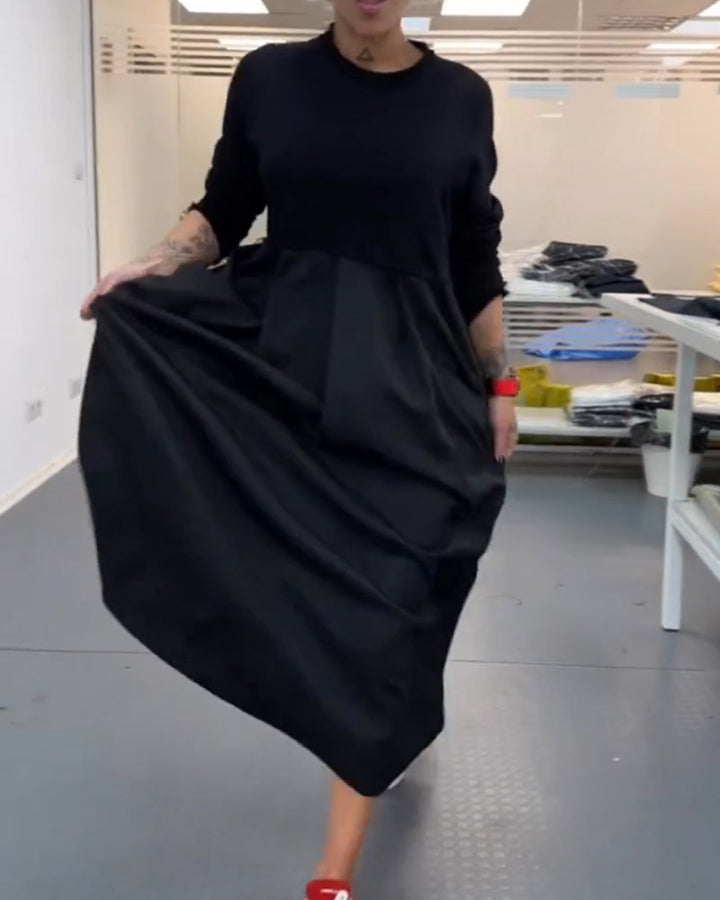 Drune | In Uni Farbe Freizeitkleid