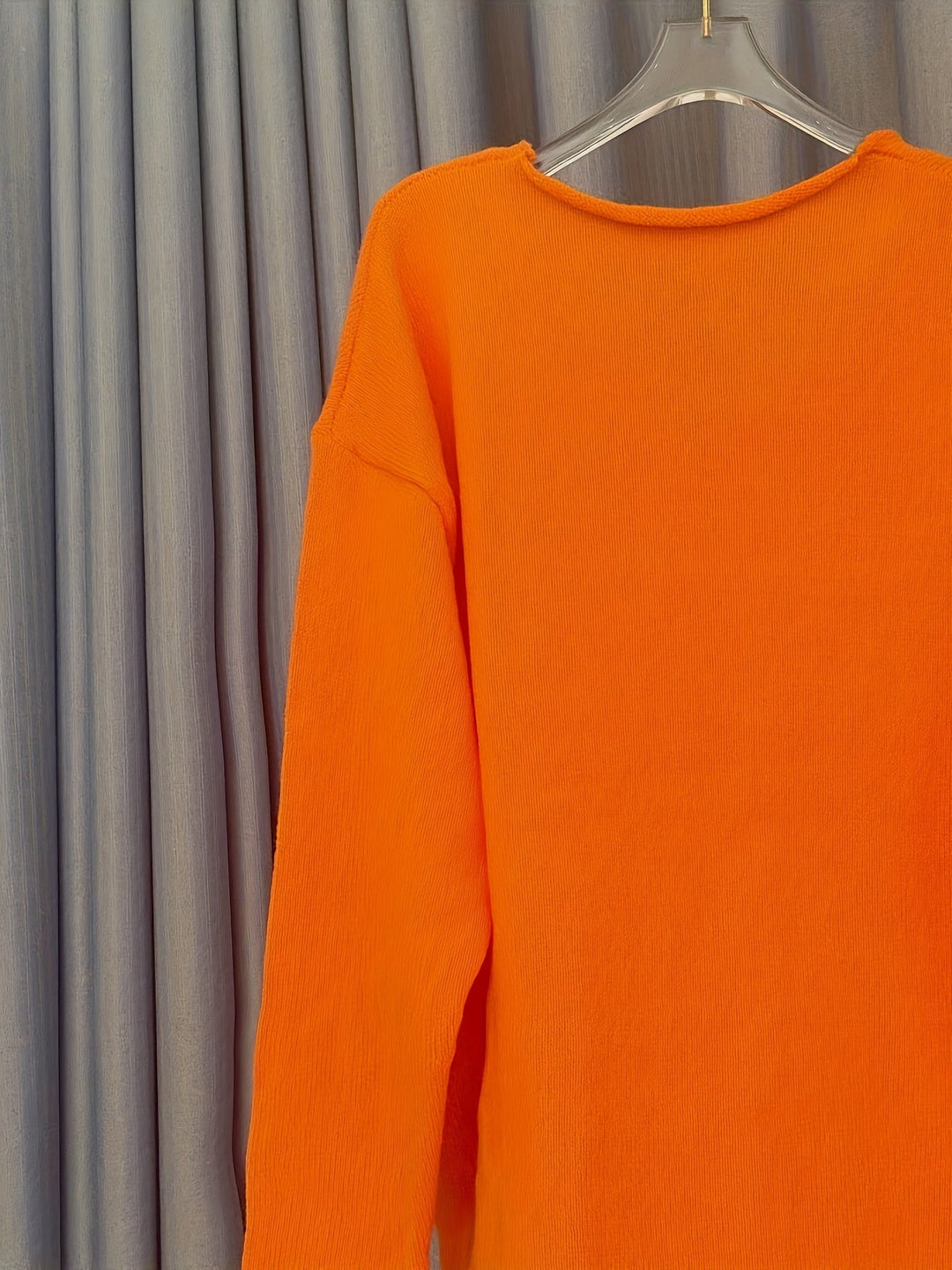 Drune | Damen Oversize-Pullover mit V-Ausschnitt & Muster