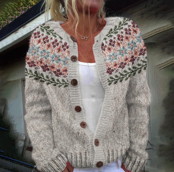 Drune | 3D Digital Gedruckte Strickjacke für Damen