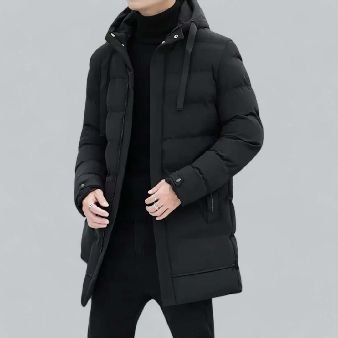 Drune | Lang geschnittene gepolsterte Winter Parka Jacke