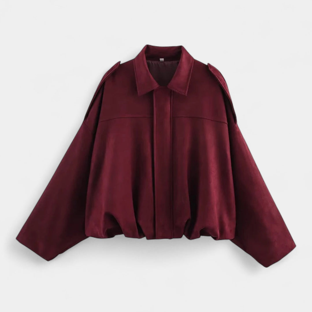 Drune | Modehaus - Damenjacke im Militärstil aus Wildlederimitat