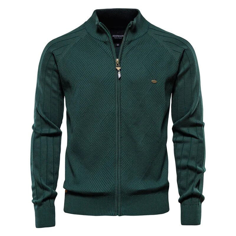 Drune | Warme und lässige College-Strickjacke