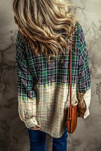 Drune | Patchwork Cam Jacket in Checkered Cotton Blend Trendy und Unique