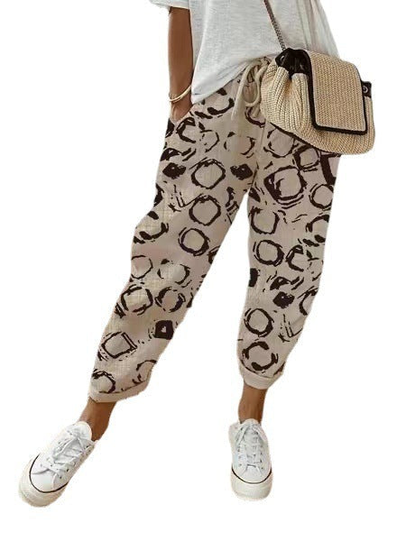 Drune | Lässige Baumwoll Leinen Hose Für Damen