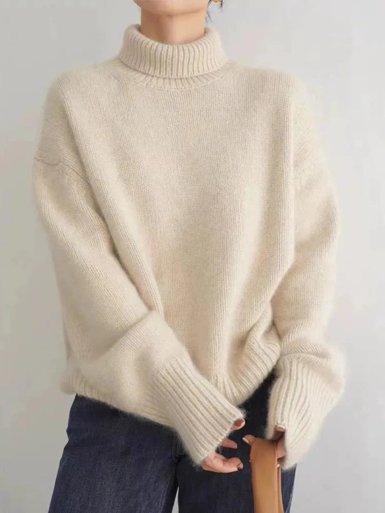 Drune | Cashmere-Pullover mit hohem Kragen
