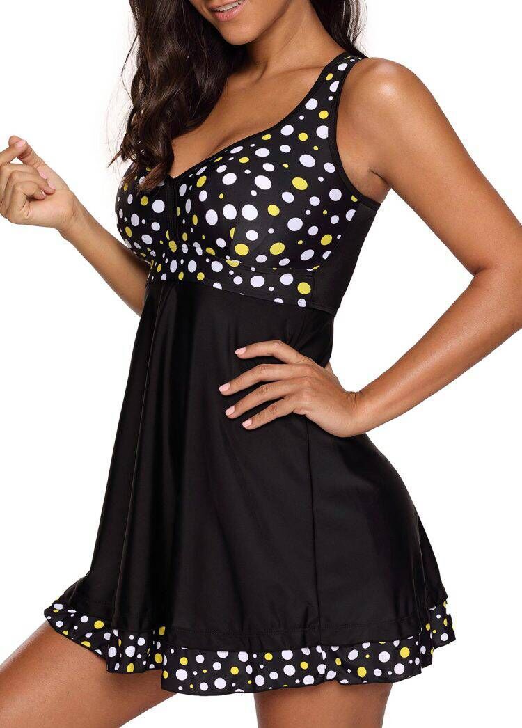 Damen Tankini mit elegantem Volant und integrierten Shorts Drune